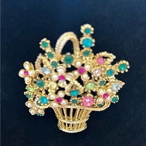 Vintage Basket Brooch